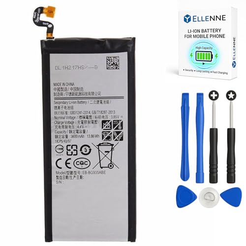 ELLENNE - Batería para Samsung Galaxy S7 Edge G935F de 3600 mAh con kit de destornilladores incluido