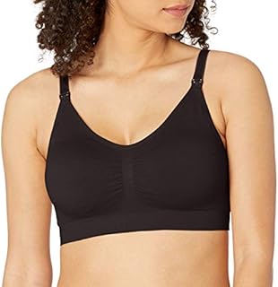 Motherhood Maternity Women's Maternity Seamless Clip Down Nursing Bra, Black, X-Large