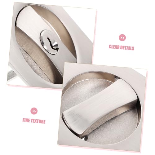 LIFKOME 1set Pocket Door Invisible Lock Hardware Easy Installation Modern Design for Humid Environments Sleek Finish for Privacy Doors for Enthusiasts miniatura 3