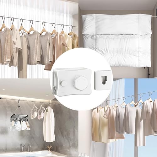 Corde à linge rétractable 5,1m robuste pour balcon et camping - 5