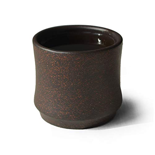 Yxhupot Teacup 2Pcs Chinese Yixing Clay Genuine Black Sand Heijingan Zisha Gongfutea Cups (Bamboo Tube) #TOP4
