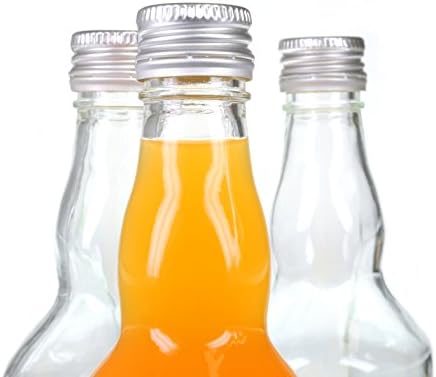 YOUZiNGS Glass Bottles 500 ml (0.5 L) with Screw Cap / Screw Lid, Set of 3 Glass Bottles for Filling, Air-tight, Empty Bottles