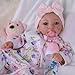 BABESIDE 18-Inch Reborn Baby Doll Girl – Realistic Lifelike Bebe Reborn de Silicona with Bunny Outfit, Magnetic Pacifier, Bottle, Diaper & Birth Certificate, Real Life Baby Dolls Gift for Kids Ages 3+