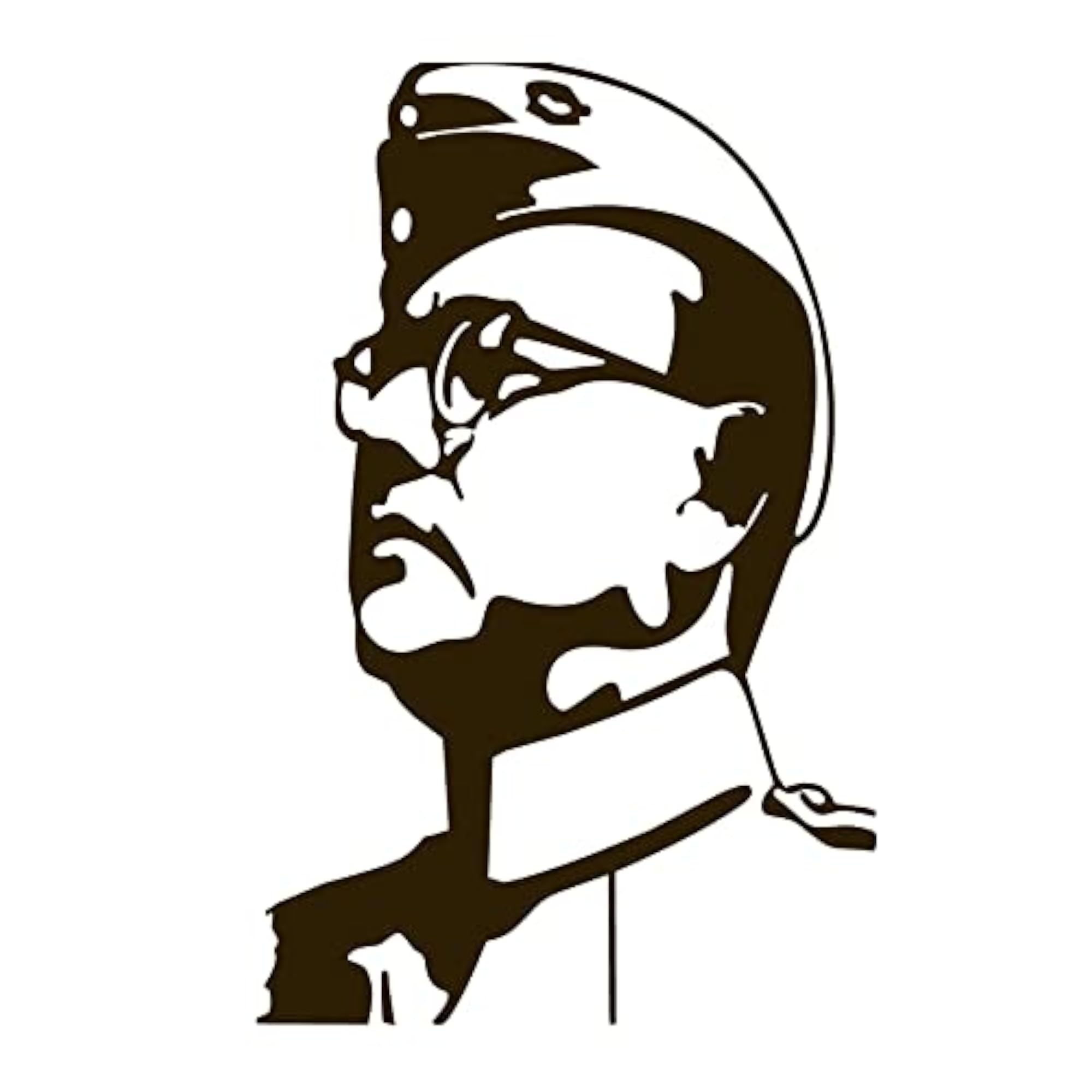 PVC Vinyl Netaji Subhashchandra Boss Wall Sticker
