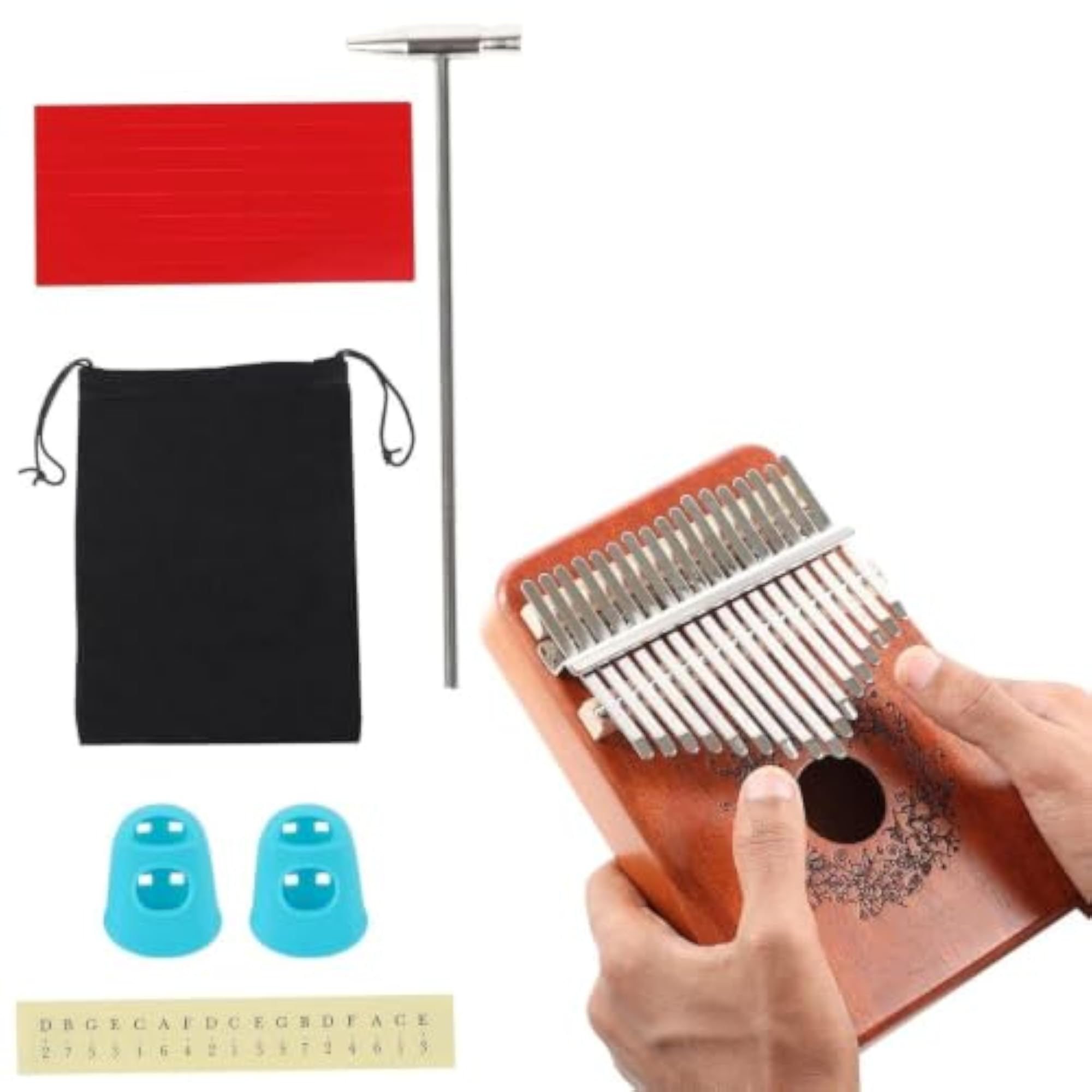 Kalimba Thumb Piano 21 Keys Wooden Musical Instrument