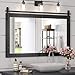 Amazon.com: Mestikits Farmhouse Mirror 41x26 Inch, Black Rustic ...