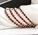Sukh Collection Jewellery Indian Exclusive Fashionable Beautiful Gold Tone Red 4 Pcs American Diamond Made Bangle Bracelets Traditional Women Wedding Party wear Bangles Bridal Bollywood Jewelry (2.8)
