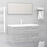 Matériaux de haute qualité : fabriqué à partir d'un matériau en bois robuste, cet ensemble de meubles de salle de bain garantit durabilité et stabilité. La surface facile d'entretien se nettoie facilement avec un chiffon humide, idéale pour une utilisation quotidienne dans votre salle de bain.