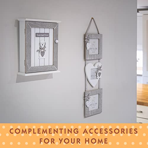 Key Box Wall Mounted Key Cabinet, Wooden Key Holder, Car Key Hanger for Wall, Cute Decorative Key Storage, Dog Themed Room Decor Home Accesories and Gifts for Dog Lovers - Grey, 18 x 6 x 25 cm Key Box Wall Mounted Key Cabinet, Wooden Key Holder, Car Key Hanger for Wall, Cute Decorative Key Storage, Dog Themed Room Decor Home Accesories and Gifts for Dog Lovers - Grey, 18 x 6 x 25 cm