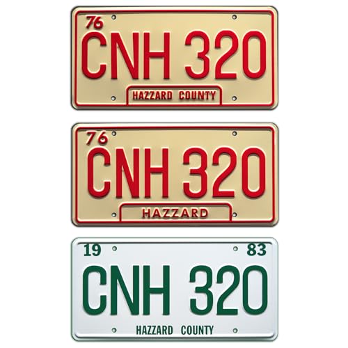 CNH 320 plaque Dukes of Hazzard pour décorer un garage de passionné
