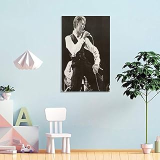 XIONGJIE David Bowie Poster décoratif sur toile pour salon, chambre à coucher 60 x 90 cm - Les Beatles, Paul McCartney, John Lennon, RIngo Starr, George Harrison XIONGJIE David Bowie Poster décoratif sur toile pour salon, chambre à coucher 60 x 90 cm – Image 4