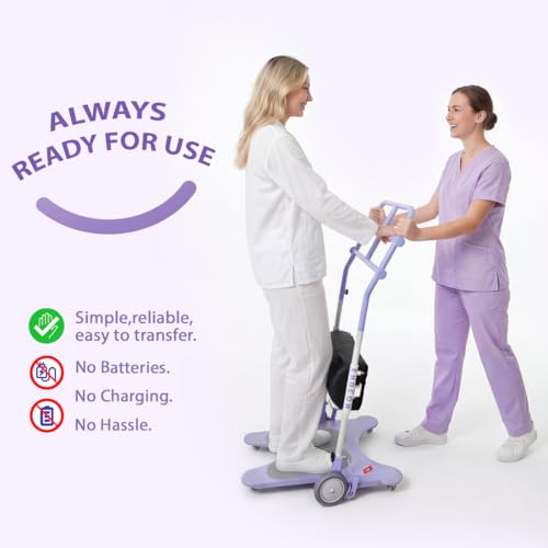Image of Sit to Stand Patient Lift for Elderly - Standing Assist Device with Sliding Transfer Belt & Leg Support -Home Care Stand Assist Aid for Safe Transfer (SWL-330 lbs)