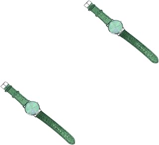 2 Peças Relógio Digital Para Meninas Relógio Digital Para Meninas Relógio De Moda Bling Relógio De Quartzo Relógios Digitais Para Mulheres Menino Pulseira De Couro Relógios De