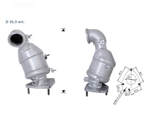 Catalizzatore Magnaflow #60001D per Alfa 159