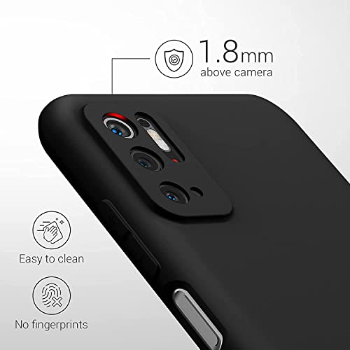 Image of Mobile Back Cover Case for Redmi 9 Power (Silicone Case|CameraProtection|Black SC1510)