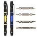 2Pcs Pocket Screwdriver Set Slotted 3.0 4.0 2.0 Phillips 3.0 4.0 1.3 Tripoint Y0.6 Pentalobe 0.8 Screwdriver Multi Tool Pen Style Screw Driver for Repairing iPhone iPod Eyeglasses Electronics Toys