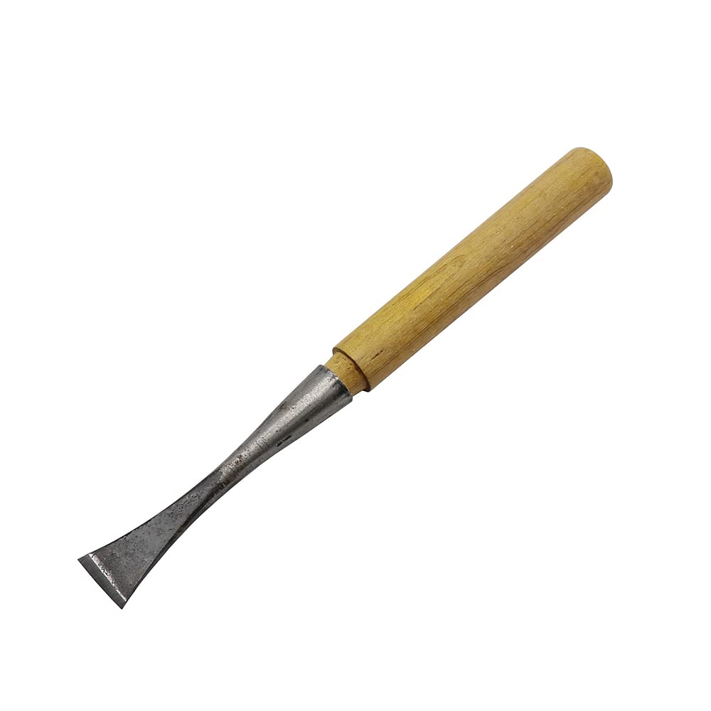 Scalpello da intaglio per lavorazione del legno lama piatta in legno duro con strumenti per incisione con manico in legno forgiato a mano di diverse dimensioni, scalpello piatto, 15 mm Scalpello da intaglio per lavorazione del legno lama piatta in legno duro con strumenti per incisione con manico in legno forgiato a mano di diverse dimensioni, scalpello piatto, 15 mm