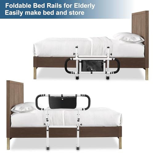 Barrière de lit robuste et pliable pour protéger nos aînés