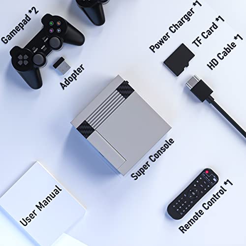 Super Console Cube X3 Retro Game Console,With 82,000+ Games, Video Game Console Compatible With 60+ Emulators, Emuelec 4.5/Android 9.0 System 2-In-1, 4K Uhd Support, Plug-And-Play Emulator Console #TOP6