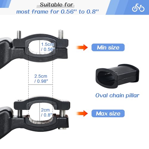 ROADNADO Fahrradständer Mountainbike Höhenverstellbar Universal Cube Fahrrad Seitenständer 24-29 Zoll, Bike Stand, Rutschfester Hinterbauständer Ständer Fahrrad for MTB, E-Bike