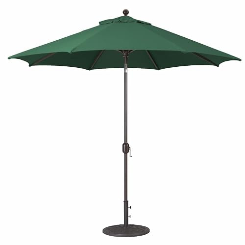 Galtech Deluxe Auto-Tilt - 9' Market Umbrella-Sunbrella Solid Colors Fabric
