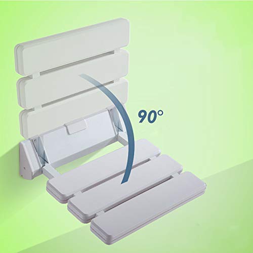 Nivok Bath Stools,Wall Mount Shower Bath Stool Seat Shower Bench Abs Folding Bath Seat Drop-Leaf Stool/White #TOP4