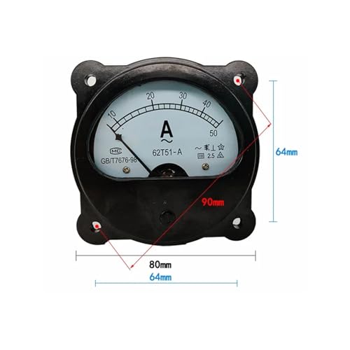 Ampèremètre analogique 50A 62T51-A pour tableau électrique de courant continu - 3