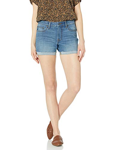 Amazon Brand - Goodthreads Women's Denim Turn-Cuff Short, Mid-Blue 24