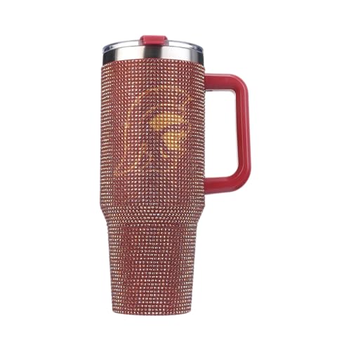 Image of The Memory Company Officially Licensed 40oz TC Bling Game Day Tumbler with Vintage Logo, University of Southern California