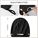Silk Hair Bonnet for Sleeping Women Silky Satin Lined Sleep Cap Adjustable Hair Wrap Stay On All Night for Women and Men 2PCS(Black&Black)