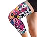 sanluoli Colorful Animal Print Cheetah knee brace sleeve (1 pair) Support for All Sports knee pad for exercise for Scooter, Scooter, Scooter, Scooter