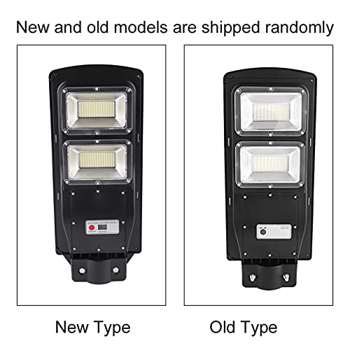 60W Lâmpada De Rua De Energia Solar, Solar Streetlight Lâmpada Do Sensor De Movimento com 120 Contas