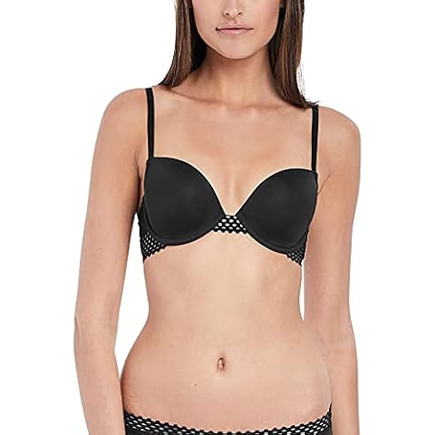 b.tempt'd Women's Tied in Dots Contour Bra T-Shirt, Night, 32 E Cover