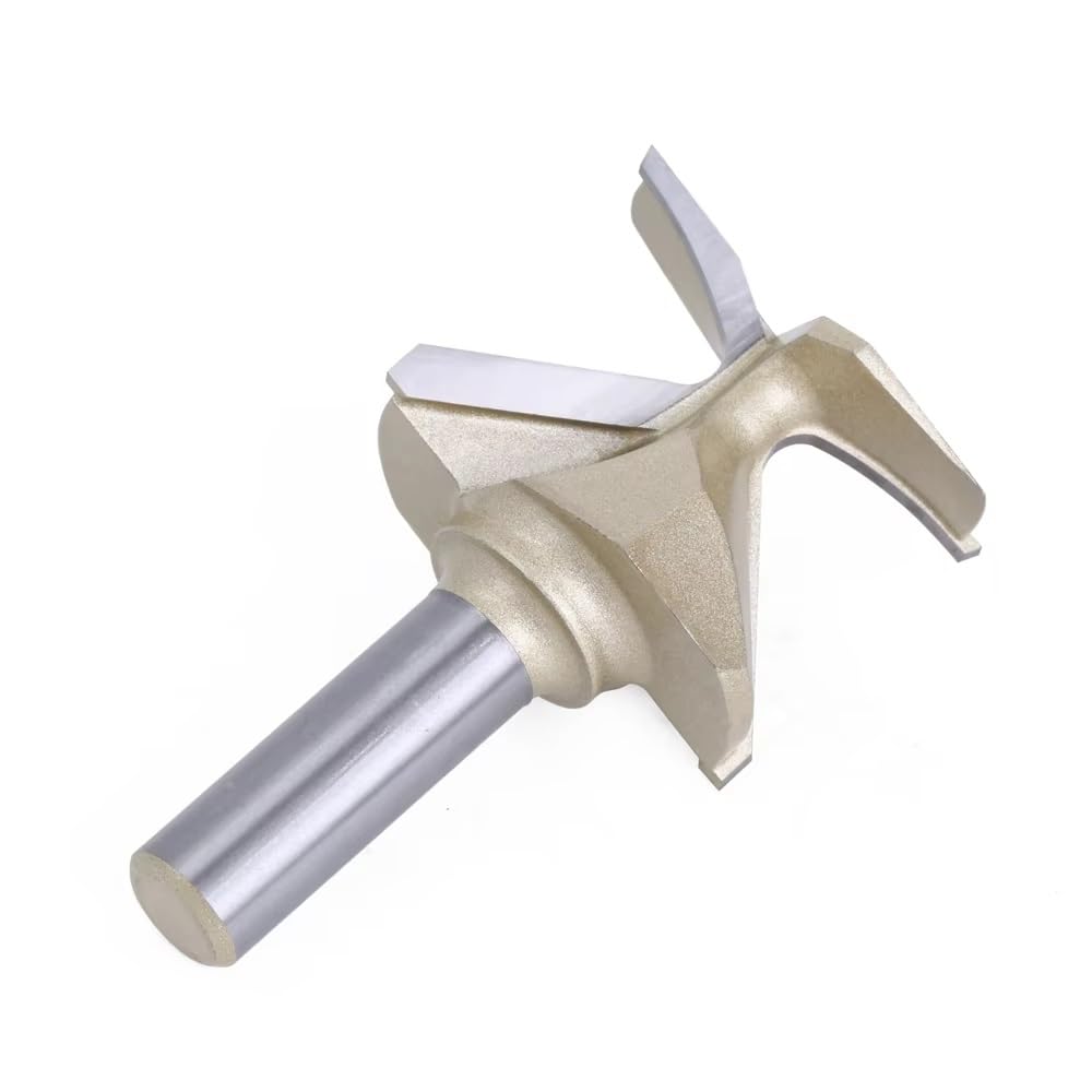 1 szt. 1/2" 12,7MM frez trzpieniowy do rzeźbienia w drewnie, giętarka łukowa, bezszwowa, złota, formująca, R18/30/50(01)