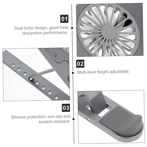 Base para laptop con ventilador led y ajuste OSALADI miniatura 6