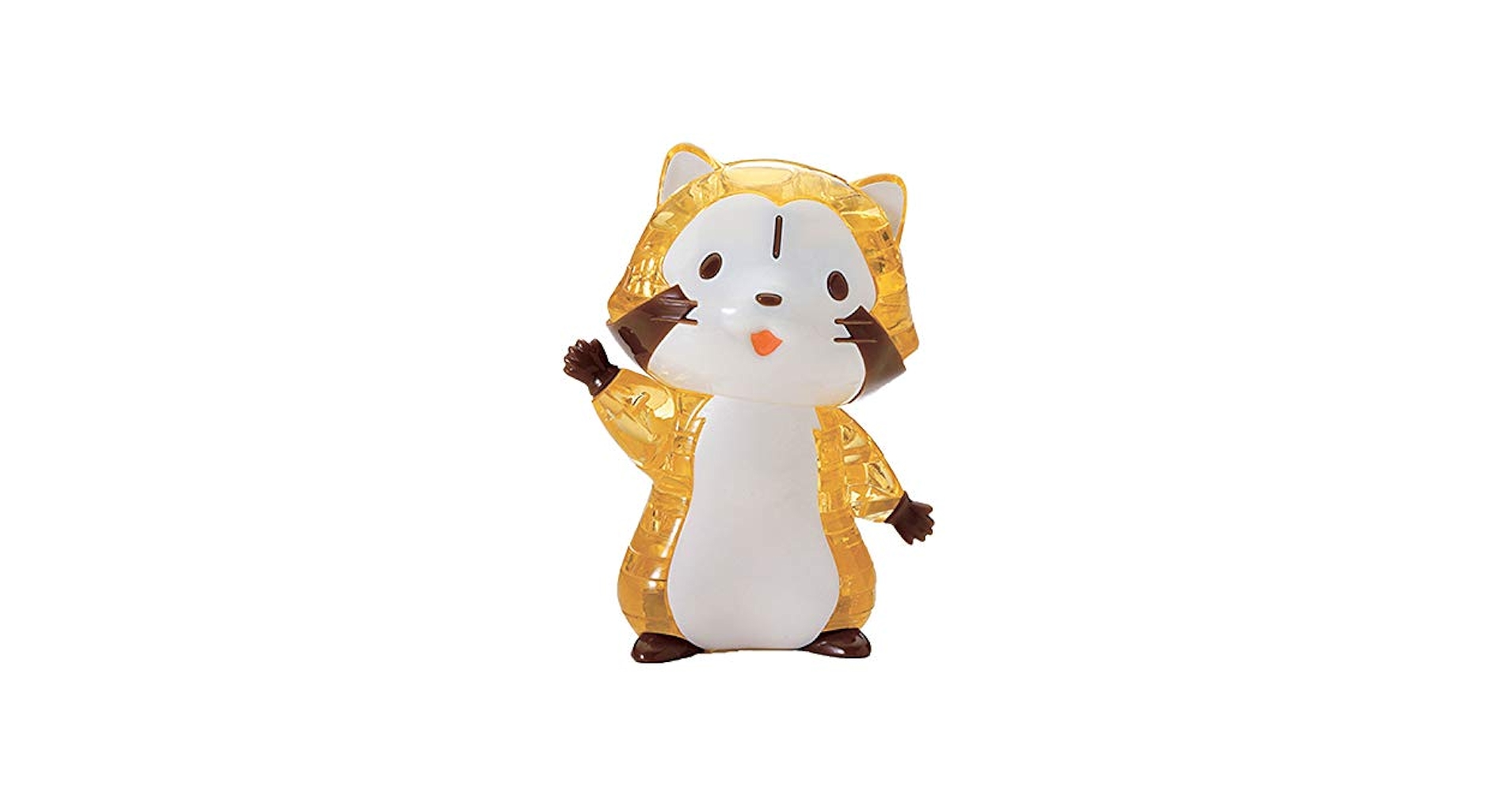 Raccoon Rascal ラスカル　立体パズル　キャンディー Amazon.com: 48 Piece Crystal Puzzle Raccoon Rascal Petit