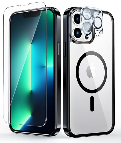 Image of FNTCASE for iPhone 13 Pro-Max Case: Support Magnetic Charging Military Grade Drop Protection Anti Yellowing Cell Phone Cover