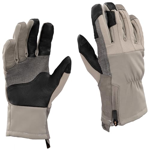 Vertx Crisp Action Mens Tactical Gloves, Water Resistant Breathable Gloves for Hunting Survival Outdoor Gear, Touch Screen Compatible, Urban Grey, Medium