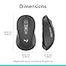 Logitech Signature Plus M750 L Wireless Mouse - for Large Hands, SmartWheel, Bluetooth, Multi Device, 24-Month Battery, Silent Clicks, Customizable Side Buttons, Contoured Shape - Graphite