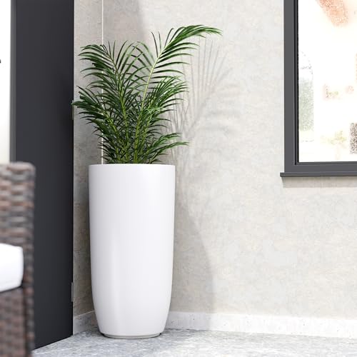 Image of YUCCABE ITALIA FOXB TPC 30 INCH Pots for Plants Highly Durable Polymers Lightweight Indoor Outdoor Plant Pots, Flower Pot Gamla Tree Planter Container Planters for Living Room, Balcony, Garden