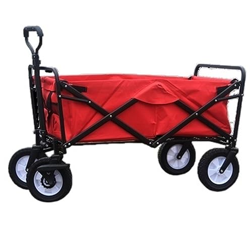 Einkaufswagen, Faltbarer Gartenwagen mit 4 Rädern, vielseitiger Allzweckwagen für Camping, Angeln, Outdoor-Aktivitäten, Leichter und tragbarer Einkaufswagen.