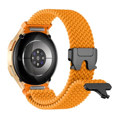 Bracelet montre tressé Samsung Galaxy Watch 40mm 44mm 46mm orange