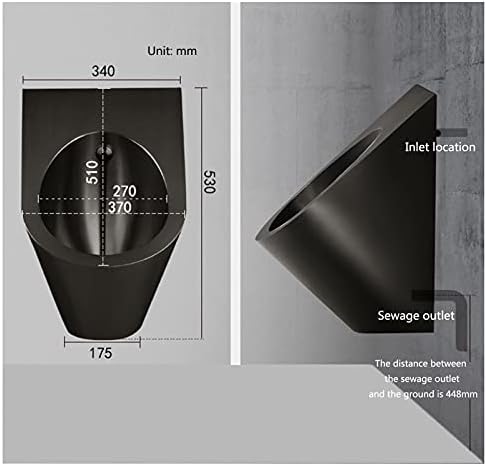 Household Products Men's Urinal Stainless Steel Wall-Mounted Automatic Flush Urinal 304 Stainless Steel Intelligent Valve Urinal Toilet Indoor Infrared Sensor Urinal