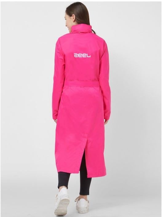 Image of Dressify Rainfighter Women /Ladies High Neck Raincoat | Waterproof Long Raincoat with Belt