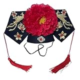 MOAIYU Elegant Champagne Courts Styles Hairpiece Concubines Ancient Costume Headwear for Weddings and Event