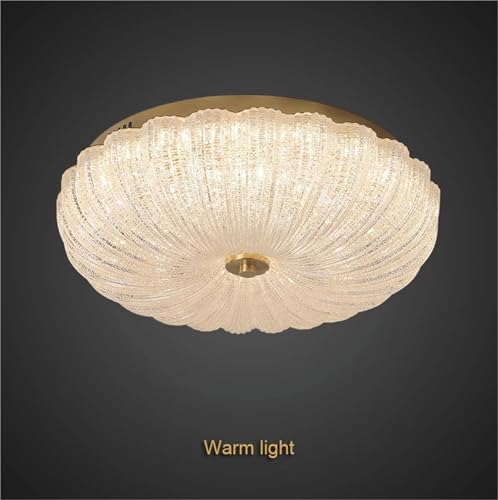 Lampe de plafond en cuivre ronde changeable 40cm pour éclairage de chambre - 6