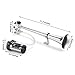 HK Replacement Air Compressor, 12V 150db Air Pump for Horn, Super Loud Car Horn Compressor Kit Chromed Zinc Single Trumpet for Any Vehicle Trucks Lorrys Cars Vans Trains Boats - Silver