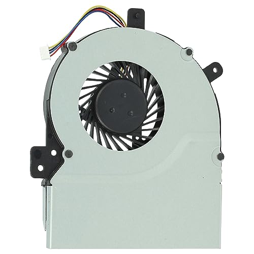 vhbw Ventilador CPU/GPU compatible con Asus K55X, K55, K55A, K55D, K55DR, K55V, K55VD, K55VM notebook, portátil, con clavija de 4 pines