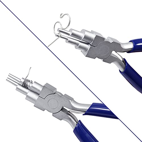 Alicates para hacer fianzas de 6 pasos de 3 a 9 mm para doblar bucles de alambre de 5.5 pulgadas 6