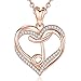 INFUSEU J Initial Kette für Freundin, Herz Buchstabe Cubic Zirkonia CZ Rosegold Schmuck romantische Geburtstagsgeschenke für Frau Mutter Freundin, 20 Zoll Kette und Buch günstig Kaufen-INFUSEU J Initial Kette für Freundin, Herz Buchstabe Cubic Zirkonia CZ Rosegold Schmuck romantische Geburtstagsgeschenke für Frau Mutter Freundin, 20 Zoll Kette